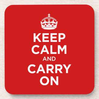 Keep Calm and Carry on Coaster