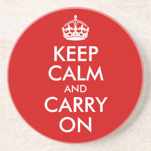 Keep Calm and Carry On Coaster