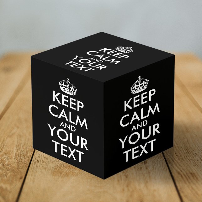 Keep Calm and Carry On - Create Your Own Cube (Creator Uploaded)