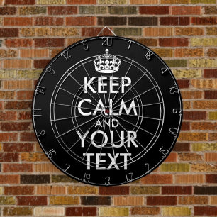 Keep Calm and Carry On - Create Your Own Dartboard