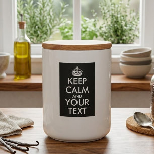 Keep Calm and Carry On - Create Your Own Food Label
