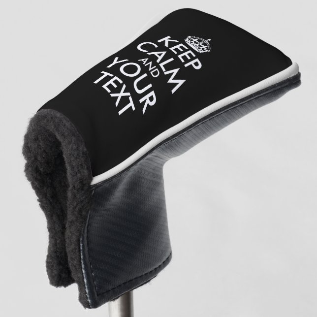 Keep Calm and Carry On - Create Your Own Golf Head Cover (3/4 Front)