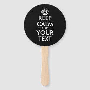 Keep Calm and Carry On - Create Your Own Hand Fan