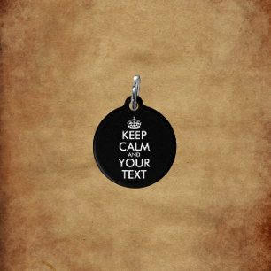 Keep Calm and Carry On - Create Your Own Pet Tag