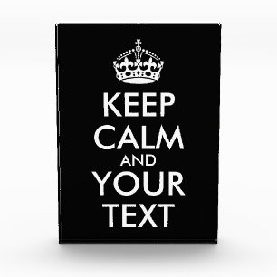 Keep Calm and Carry On - Create Your Own Photo Block