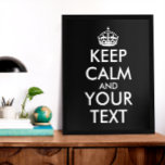 Keep Calm and Carry On - Create Your Own Poster<br><div class="desc">Make your own Custom Keep Calm and Carry On Design by adding text yourself. It’s very popular slogan for fun lover people and everyone.</div>
