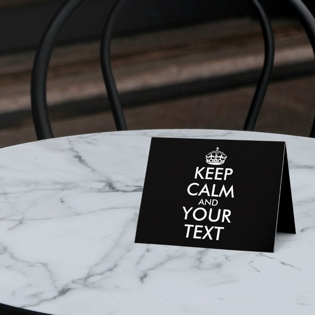 Keep Calm and Carry On - Create Your Own Thank You Card (Creator Uploaded)