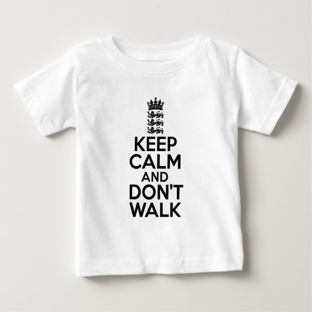 Keep calm and carry on cricket baby T-Shirt (Front)