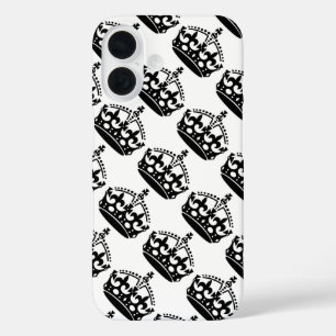 Keep Calm and Carry On Crown iPhone 16 Case