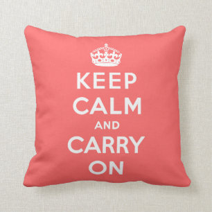Keep Calm And Carry On Cushion