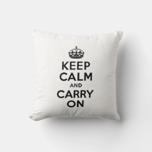 Keep Calm and Carry On Cushion