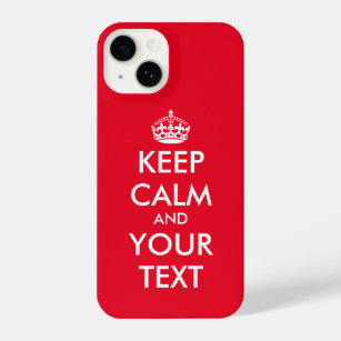 Keep calm and carry on custom iPhone 14 Case