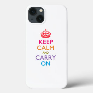 KEEP CALM AND CARRY ON Fruity Colours iPhone 13 Case