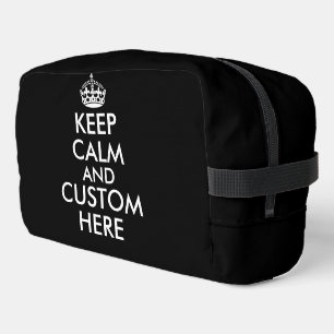Keep calm and carry on funny toiletry bag