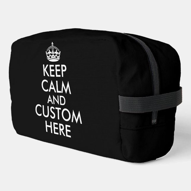 Keep calm and carry on funny toiletry bag (Left Corner)