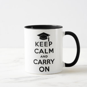 Keep Calm and Carry On Graduate Mug