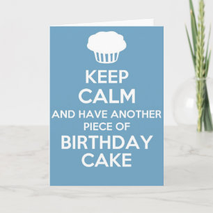 Keep calm and carry on greetings card