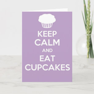 Keep calm and carry on greetings card