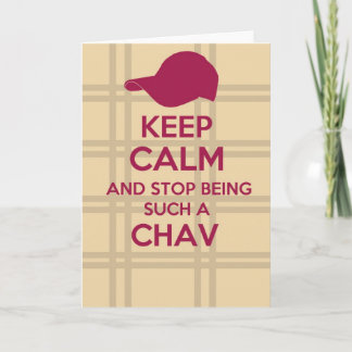 Keep calm and carry on greetings card
