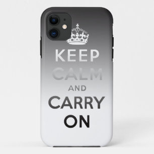 Keep Calm and Carry On iPhone Case