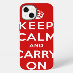 Keep Calm and Carry On iPhone Case