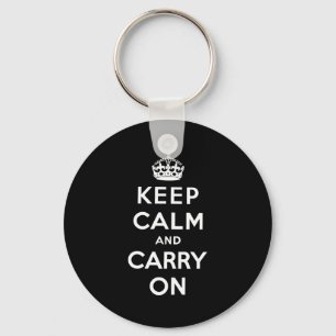 Keep Calm And Carry On Key Ring