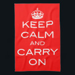 Keep Calm and Carry On - Kitchen Tea Dish Towel<br><div class="desc">Keep Calm and Carry On Kitchen Tea Dish Towel</div>