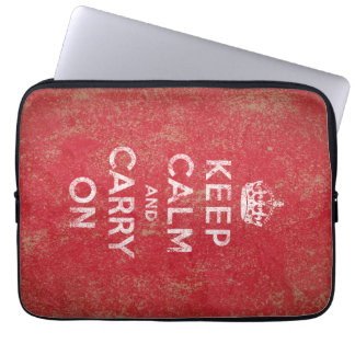Keep Calm and Carry On Laptop Sleeve
