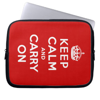 Keep Calm and Carry On Laptop Sleeve