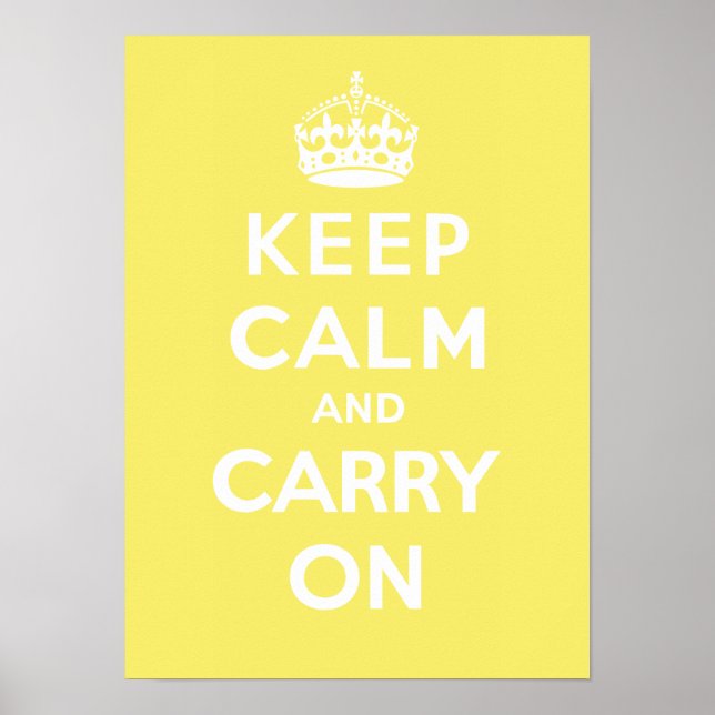 Keep Calm and Carry On_LEMON MERINGUE Poster (Front)