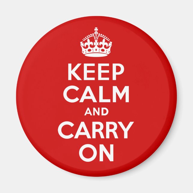 Keep Calm and Carry On Magnet (Front)