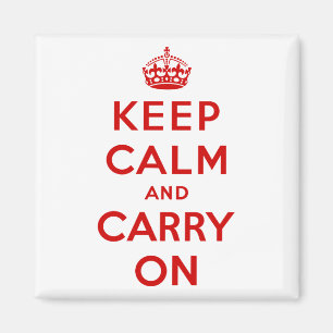 Keep Calm and Carry On Magnet