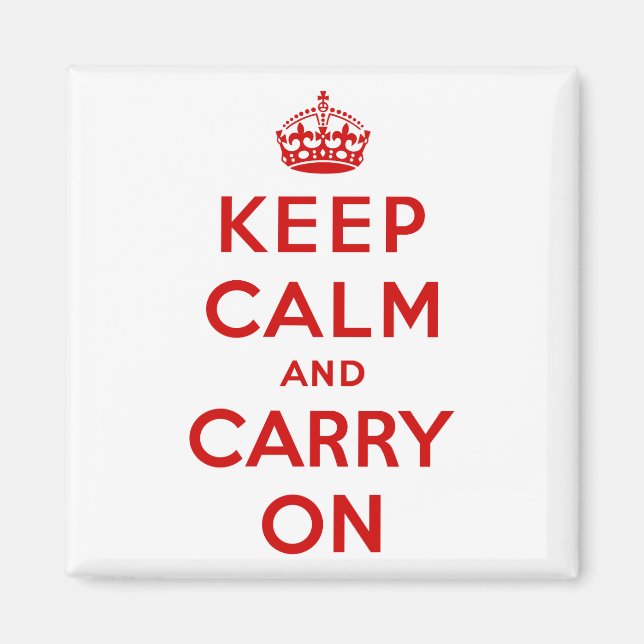 Keep Calm and Carry On Magnet (Front)