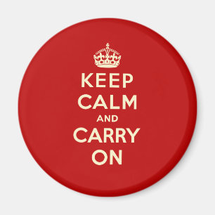 Keep Calm And Carry On Magnet