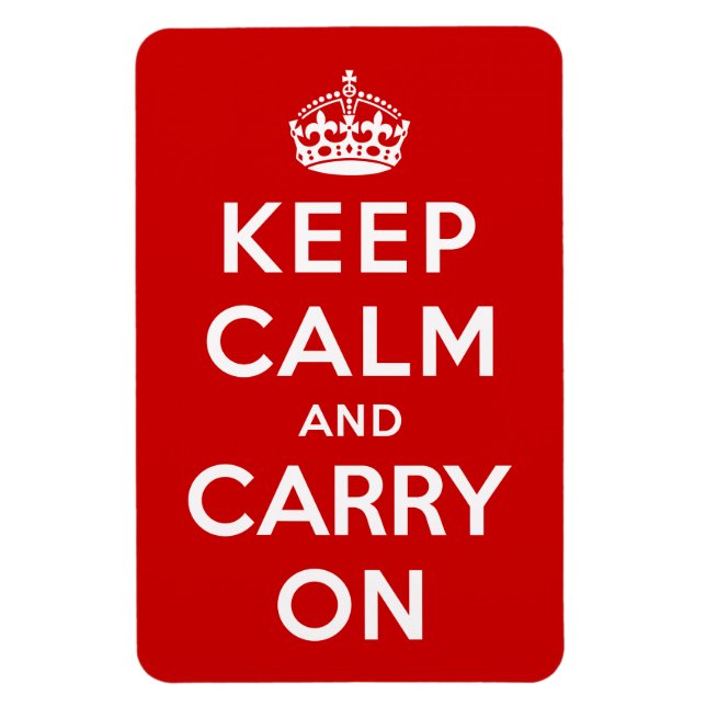 Keep Calm and Carry On Magnet (Vertical)