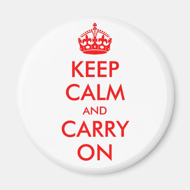 Keep Calm and Carry On Magnet (Front)