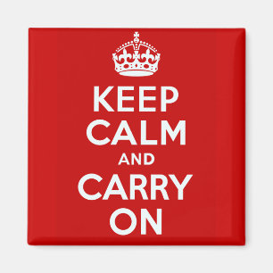 Keep Calm And Carry On Magnet