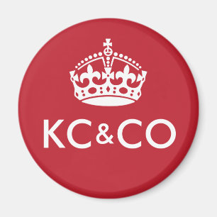 KEEP CALM and CARRY ON- magnet - personalised text