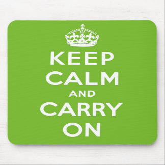 Keep Calm And Carry On Mousepad