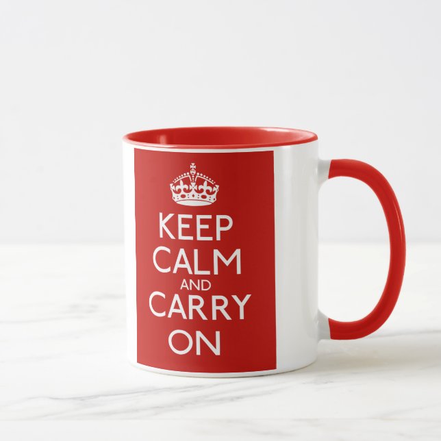 Keep Calm And Carry On Mug (Right)