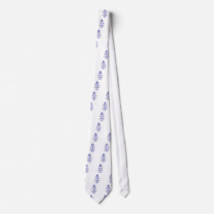 Keep Calm and Carry On Navy Blue Text Tie