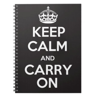 Keep Calm And Carry On Notebook
