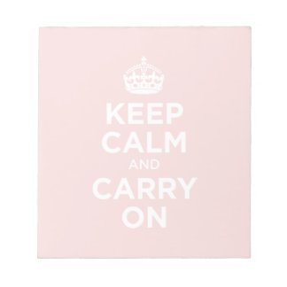 Keep Calm and Carry on Notepad