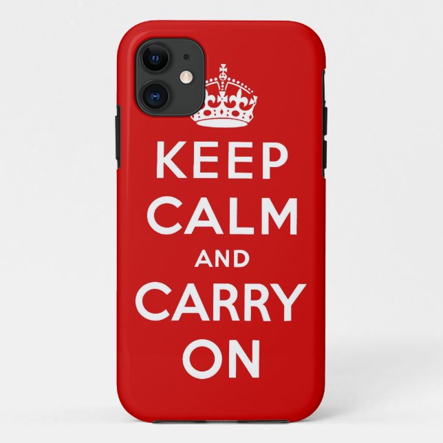 keep calm and carry on Original Case-Mate iPhone Case (Back)