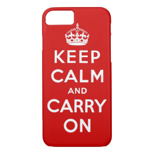keep calm and carry on Original iPhone 8/7 Case