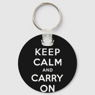 keep calm and carry on Original Key Ring