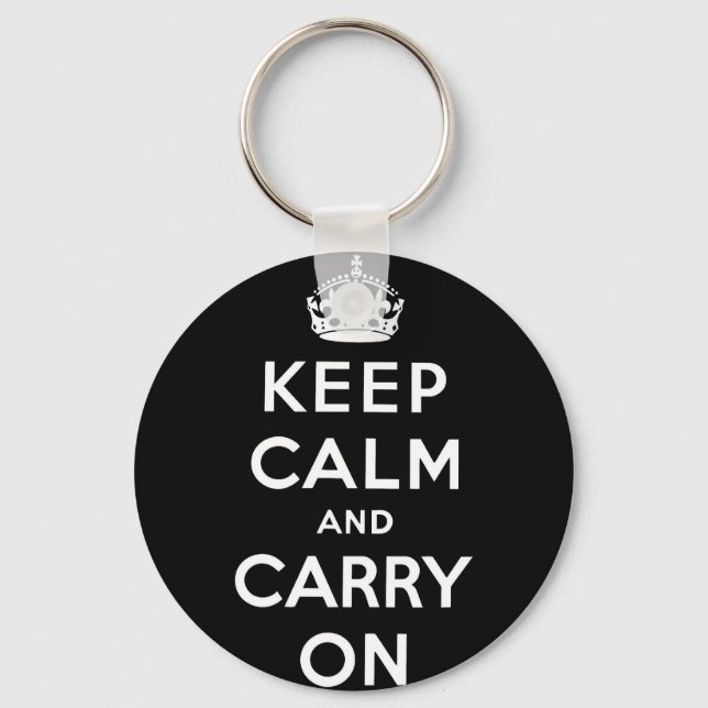keep calm and carry on Original Key Ring (Front)