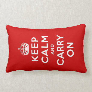keep calm and carry on Original Lumbar Cushion