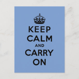 keep calm and carry on Original Postcard
