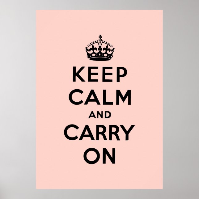 keep calm and carry on Original Poster (Front)